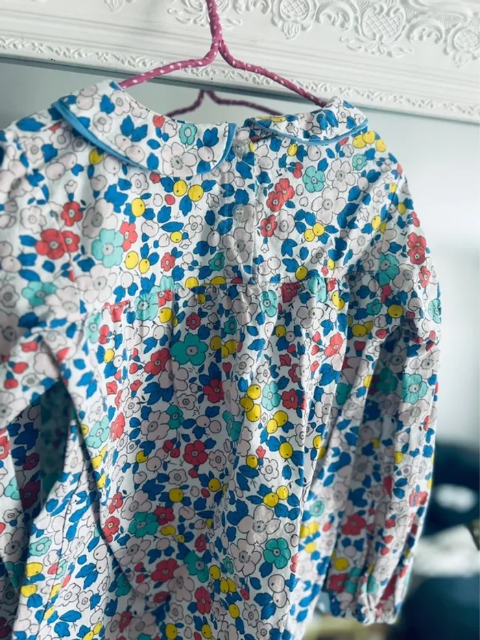 Blouse liberty fille 5ans la petite parisienne - photo numéro 5