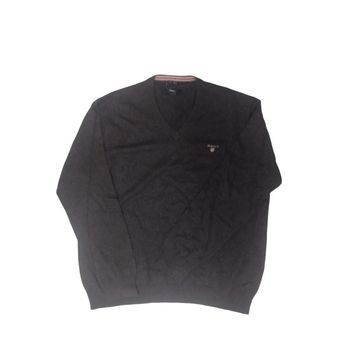 Pull gris foncé homme coton wool | Gant | XL