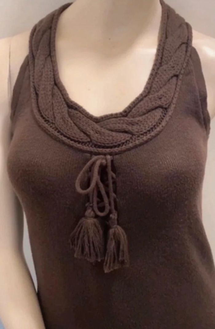 Jolie robe marron Cache Cache taille 38 - photo numéro 3