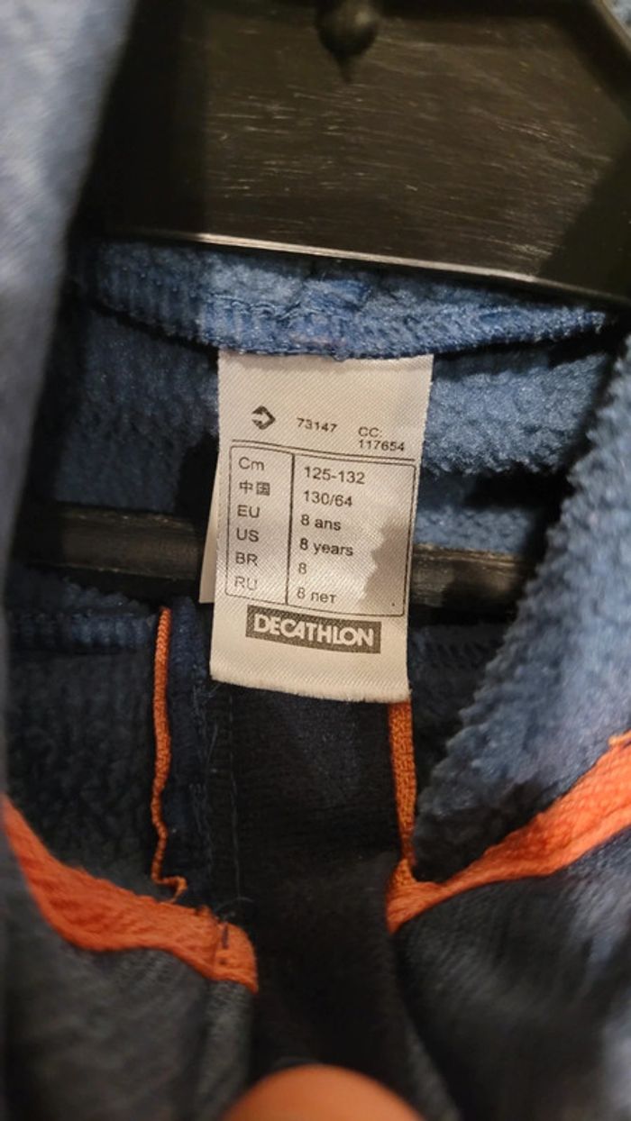 Veste manches longues zippée 8 ans Décathlon - photo numéro 2