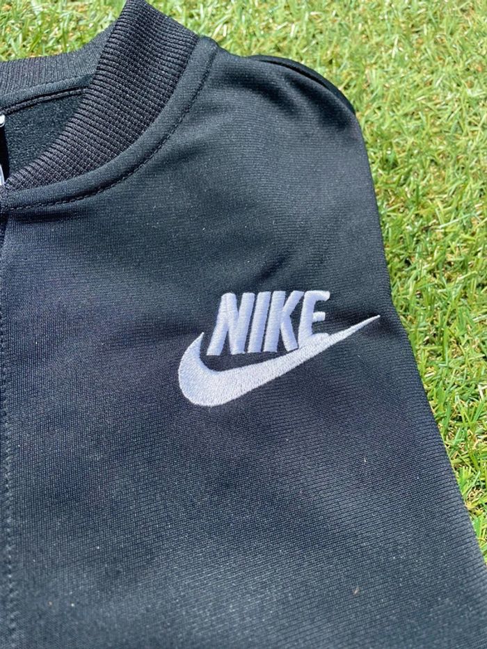 Veste Nike noire zippée – bandes logo - photo numéro 4