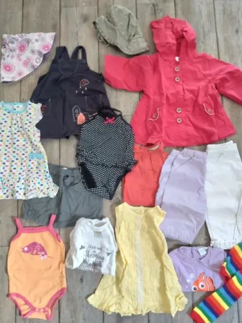 Gros lot de vêtements bébé fille 9 mois