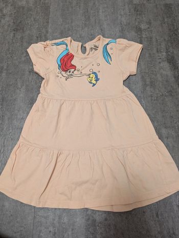 Robe à manches courtes bébé fille 24/36 mois comme NEUVE La petite sirène