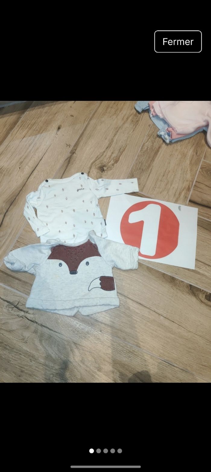 Lot pull ouverture dos et t-shirt manches longues 
Bon état 
Couleur beige