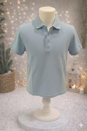 Polo Bleu clair 8 ans la halle 