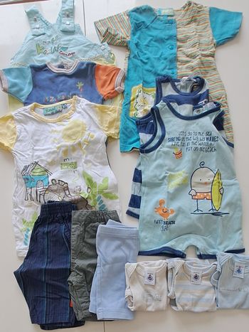 Lot Bébé Garçon Été - 3 mois - 12 articles