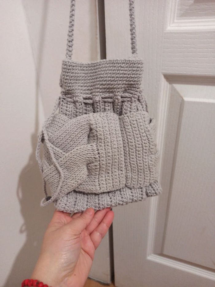 Sac à main bourse en laine