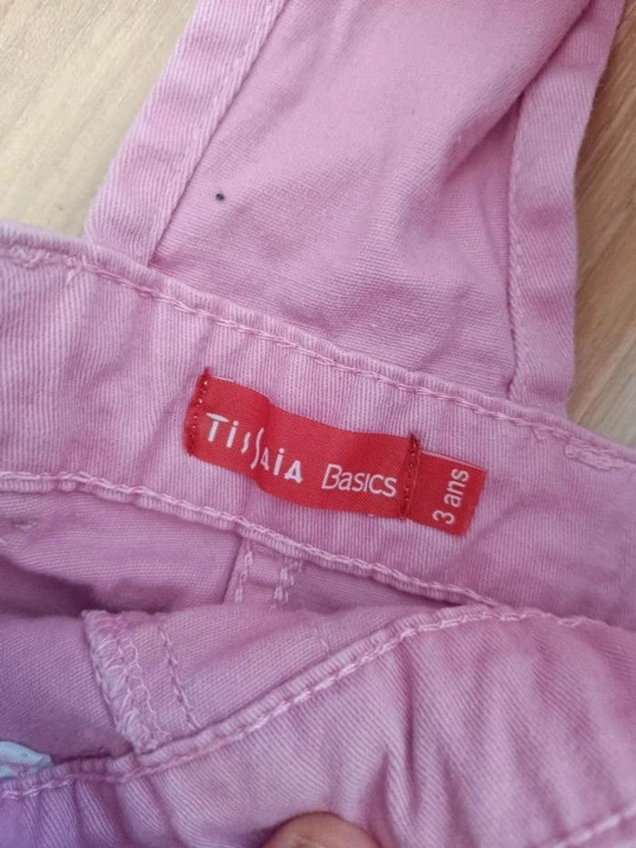 Salopette jupe en jeans tissaia 3 ans - photo numéro 3