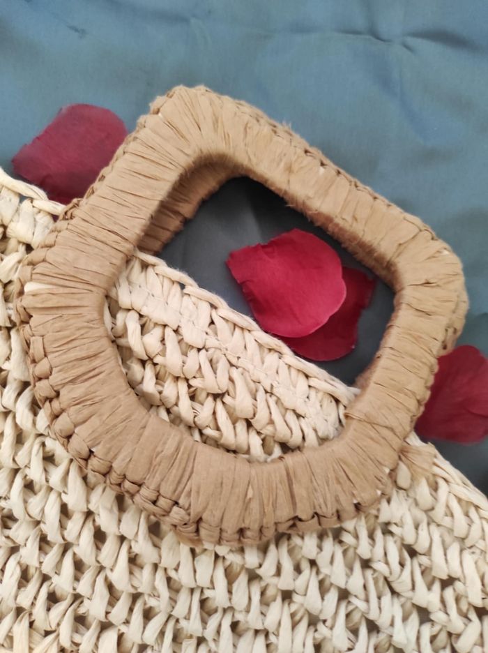 Sac paille bandoulière - photo numéro 2