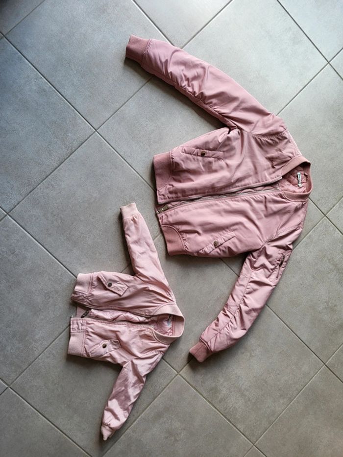 Lot bomber rose matchy matchy maman et petite fille - photo numéro 2