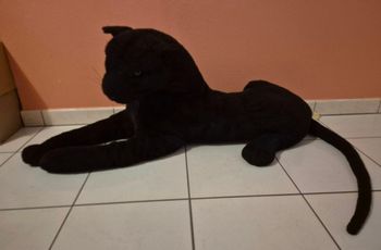 Très grande peluche panthère noire Playkids