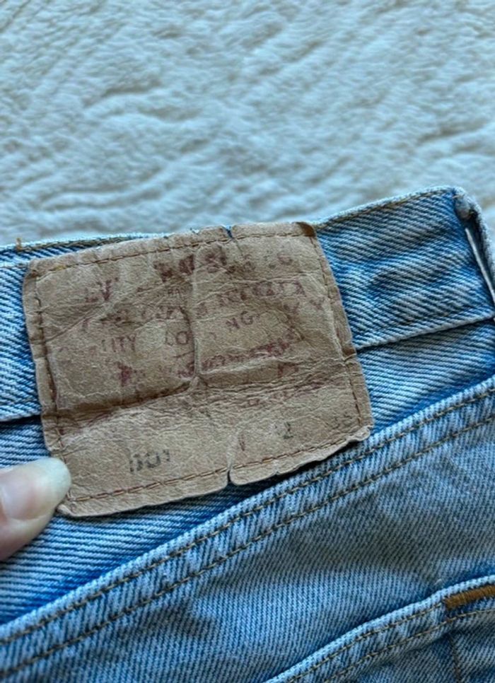 Jean Lévis 501 USA vintage 90s coupe droite bleu clair taille W30 M/40 - photo numéro 2