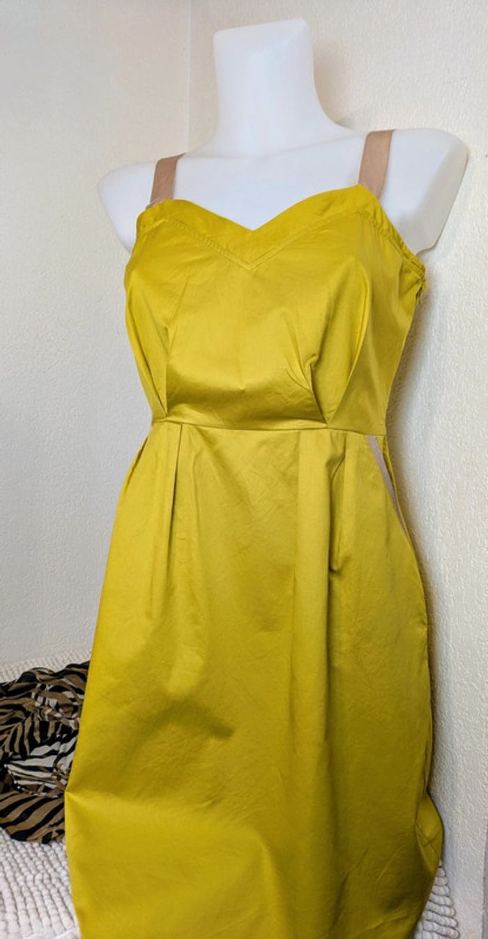 Robe à bretelles pistache Kookaï 40 - photo numéro 2