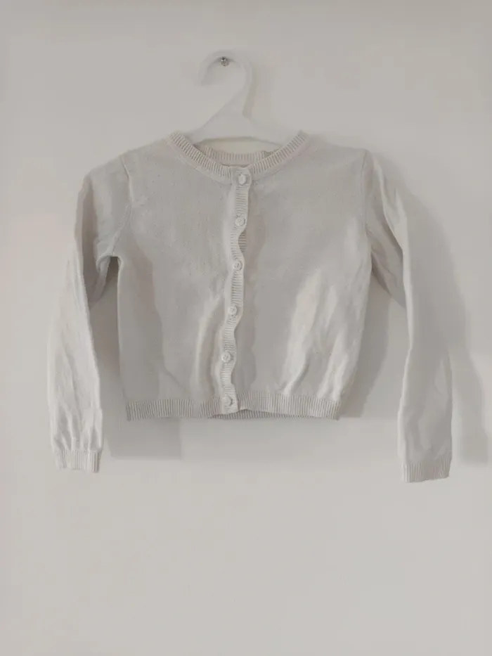 Gilet boléro blanc fille C&A 5 ans