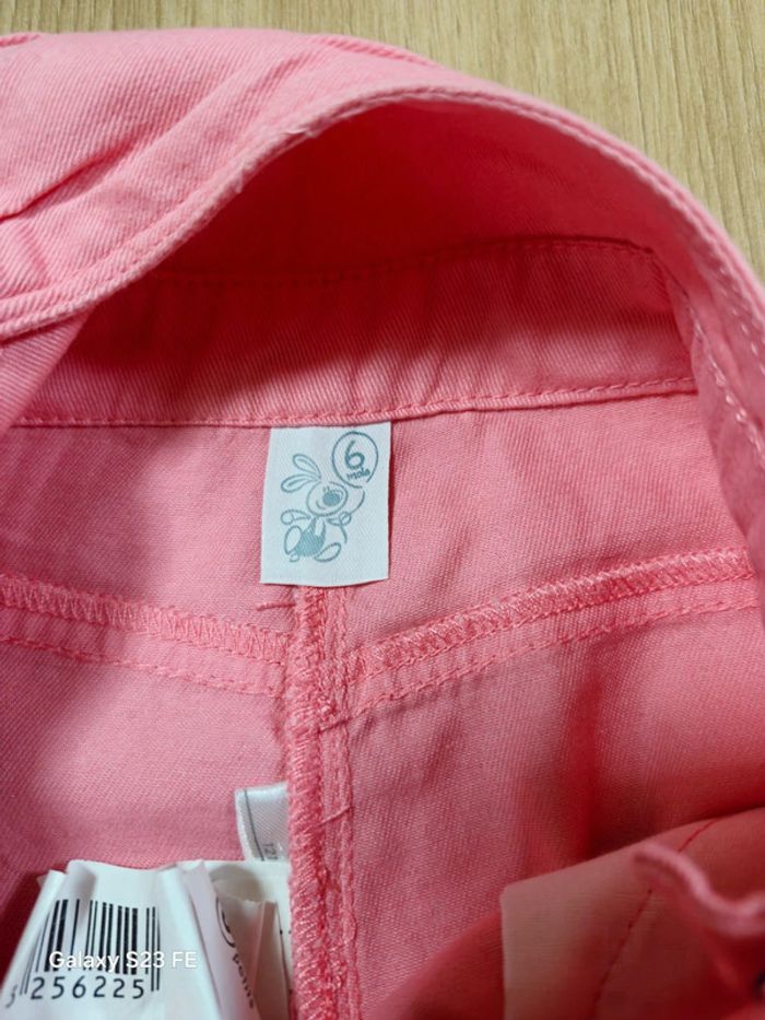 Salopette bébé fille rose U Petit – Taille 6 mois - photo numéro 4