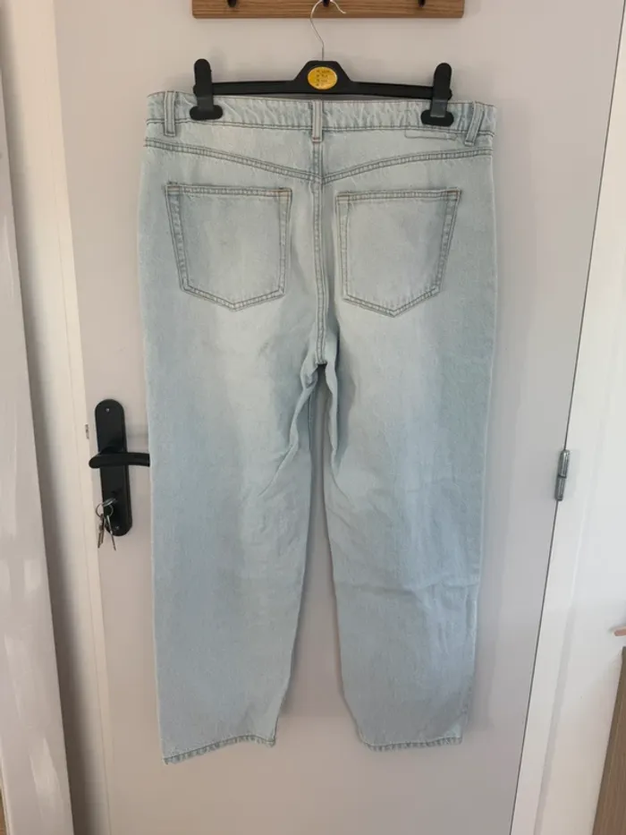 Jean Mom Bershka taille 42 bleu clair - photo numéro 4