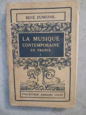 livre ancien la musique contemporaine en France René Dumesnil