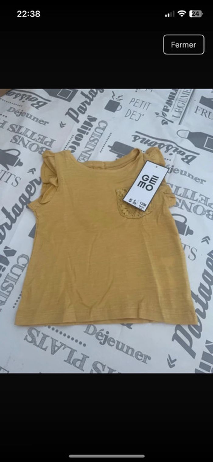 Tee shirt gemo 12 mois
