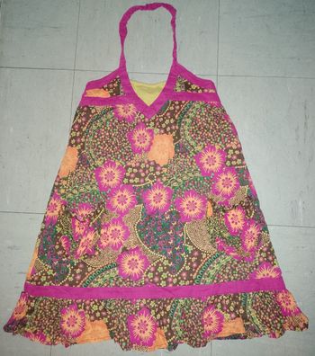 Robe/tunique à fleurs type Desigual fille 6 ans