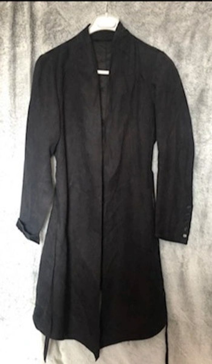 Gilet long style suédine T38 - photo numéro 2