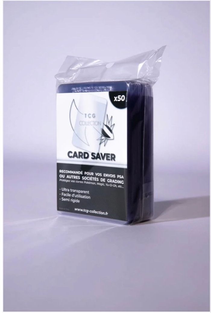 Lot de 50 Card Saver Semi-Rigides – Protection PSA / PCA - photo numéro 3