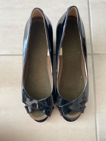 Sandales compensées noires 37