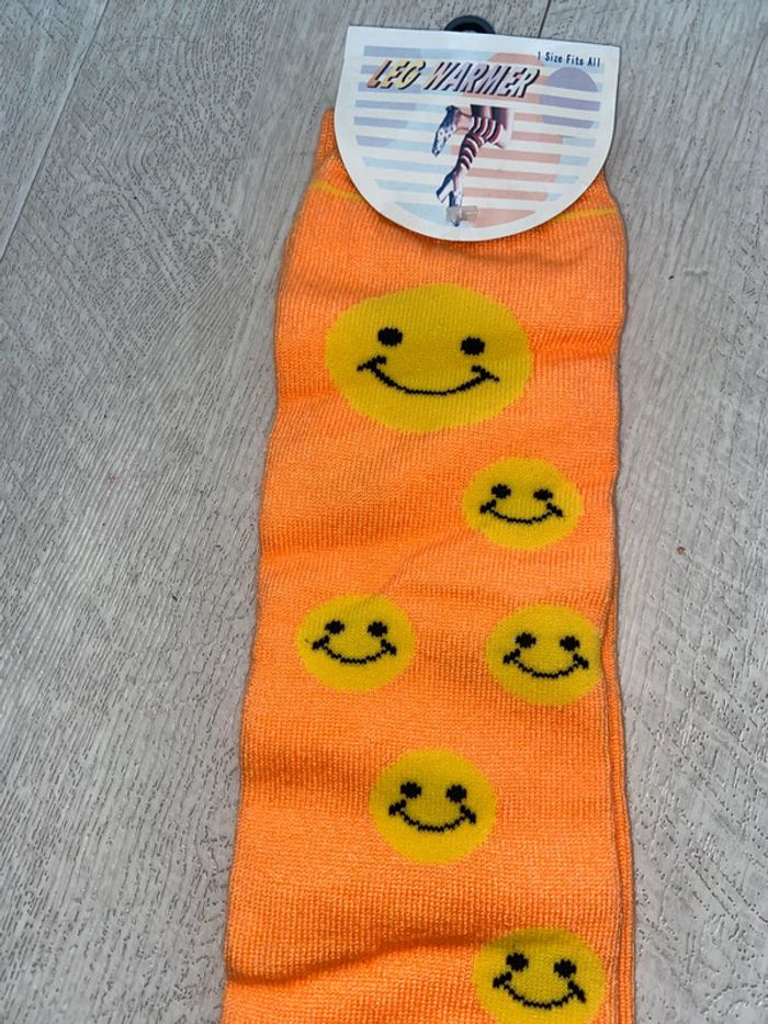 🌼Chaussettes hautes orange “smiley” 🌼 - photo numéro 2