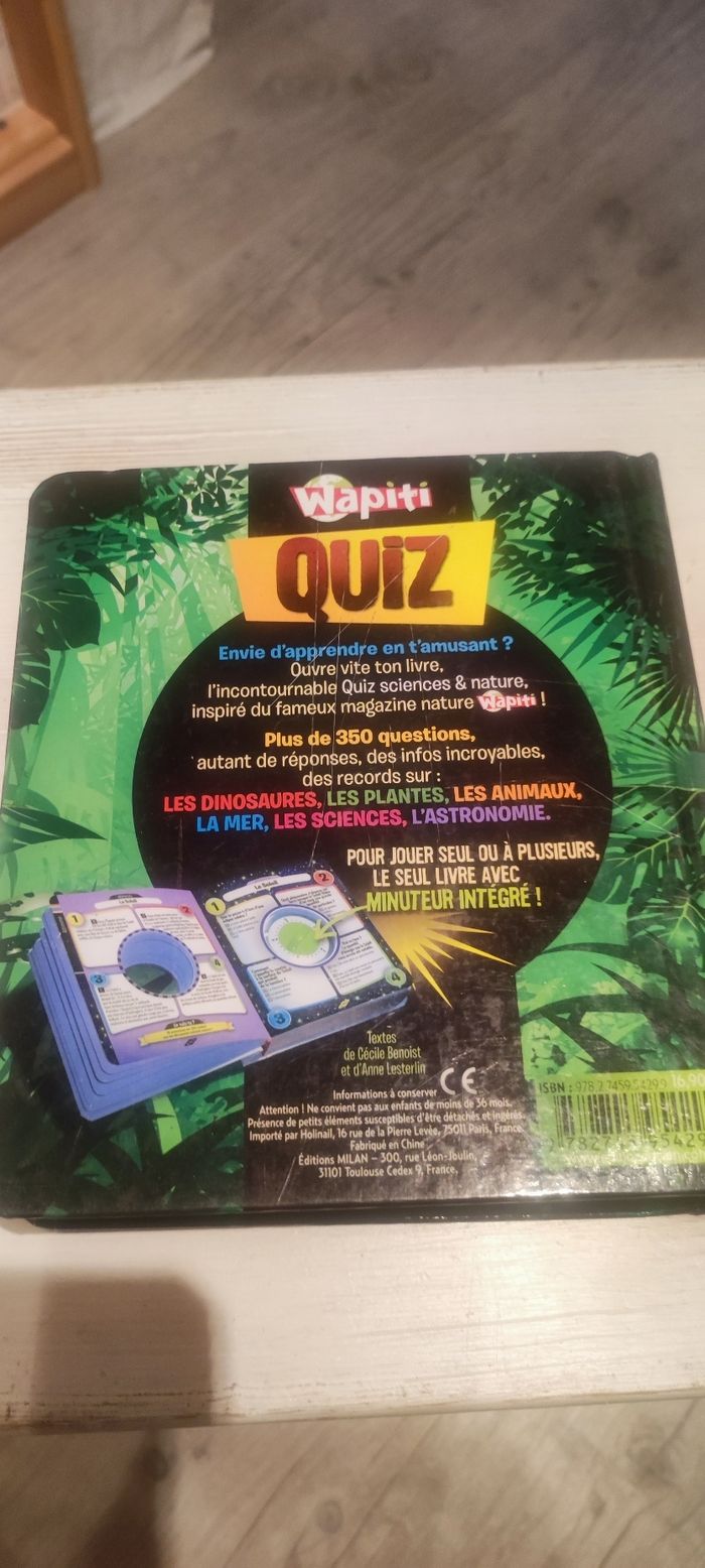 Livre Quiz Wapiti Sciences et Nature - photo numéro 3
