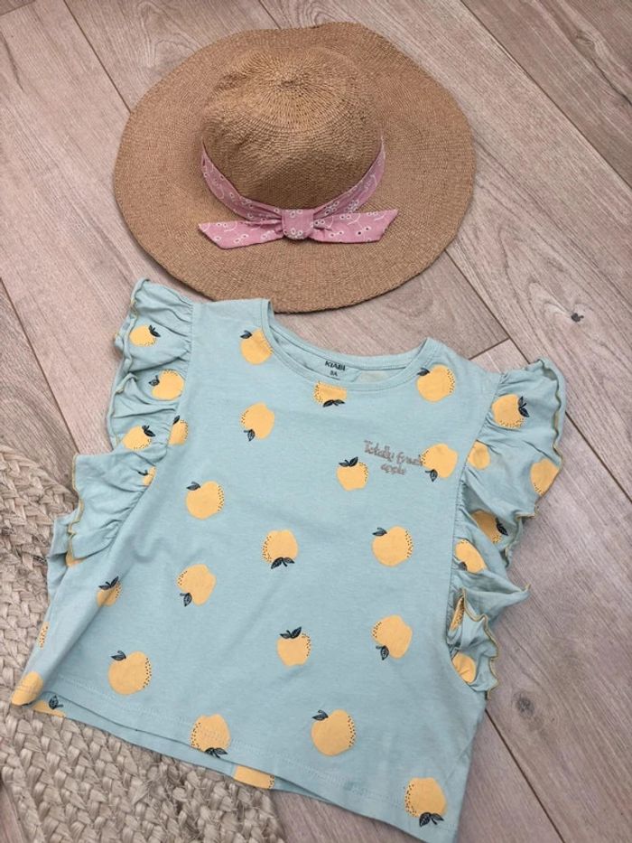 T-shirt à volants T8ans