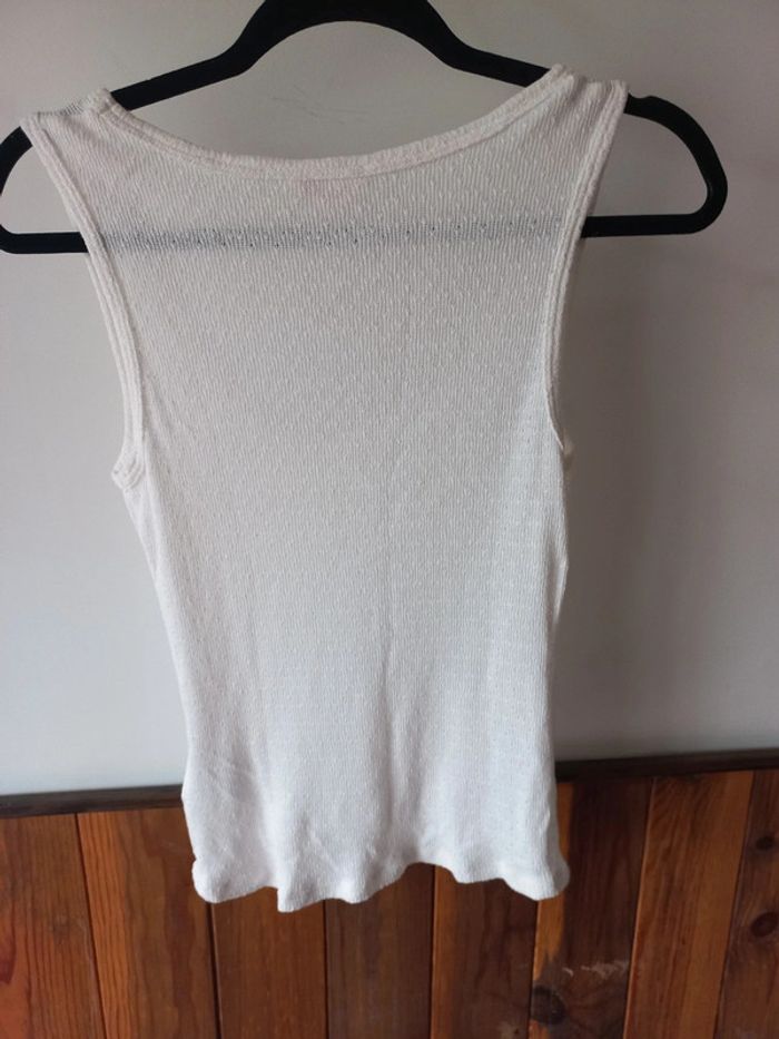 Débardeur blanc/crème - photo numéro 2