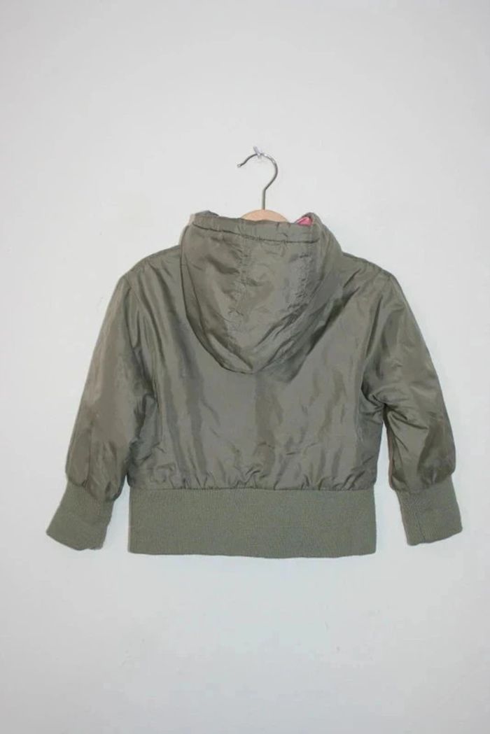 Blouson kaki intérieur rose 3 ans - photo numéro 5