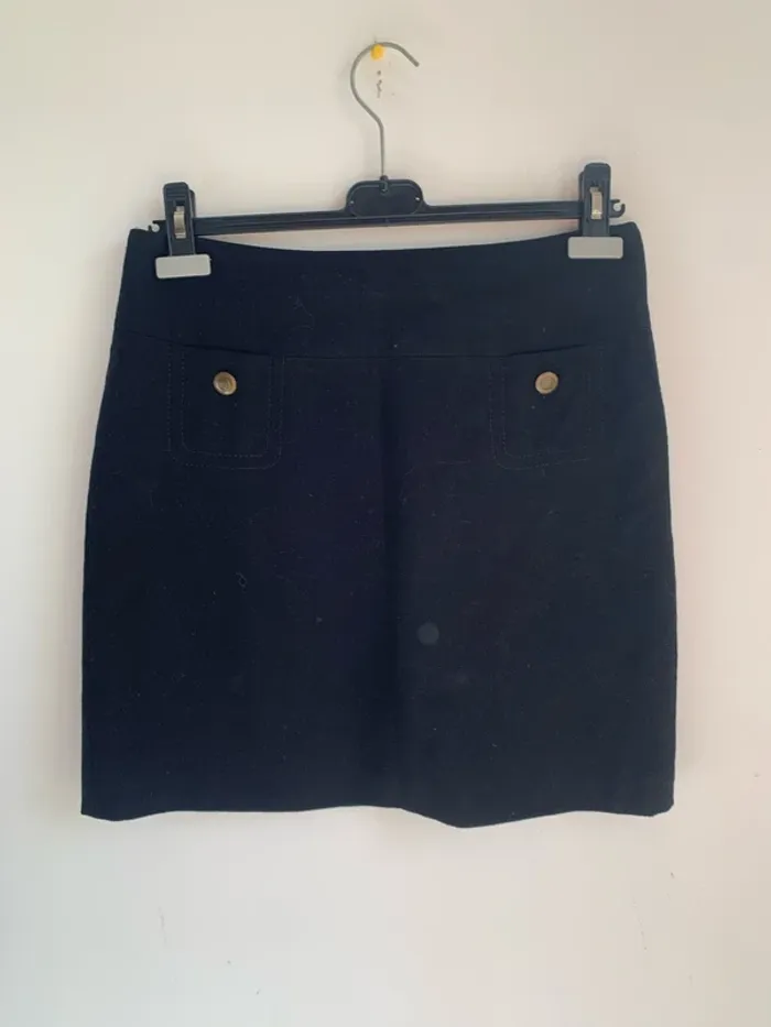 Mini jupe droite Esprit en laine