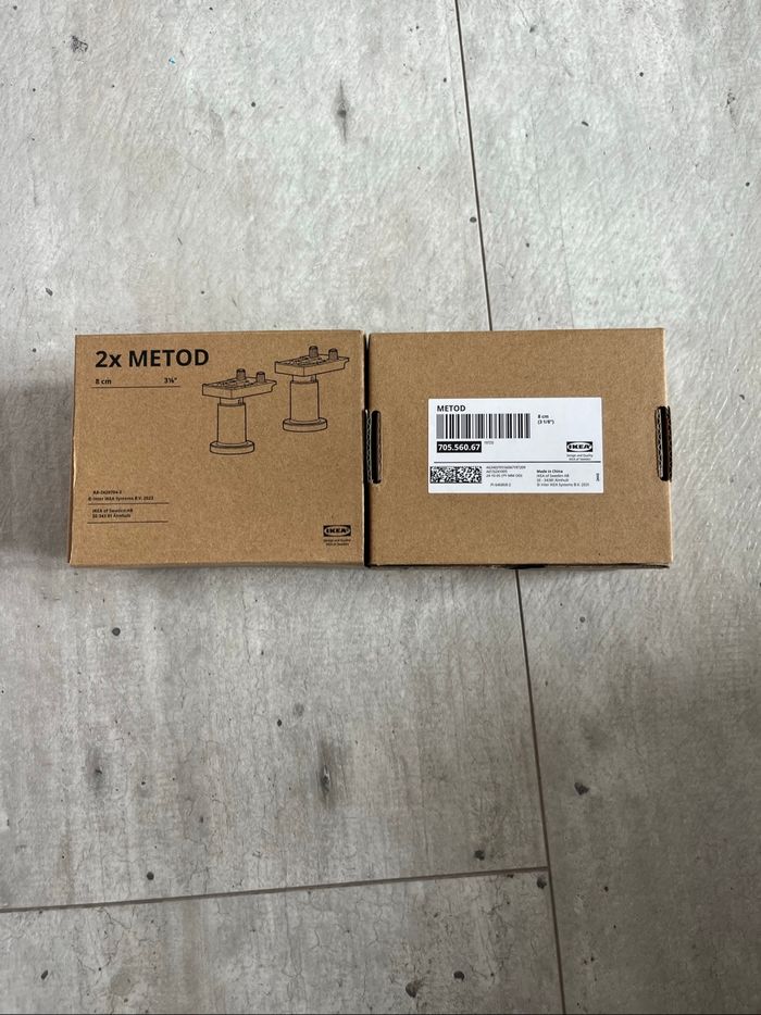 Lot de 4 pied metod IKEA