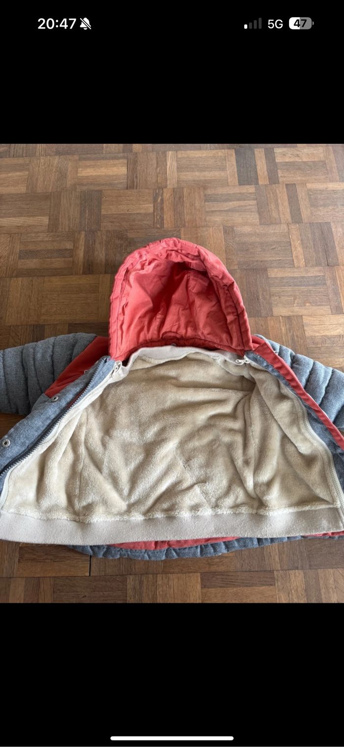 Manteau chaud garçon avec sa doublure chaude - photo numéro 2