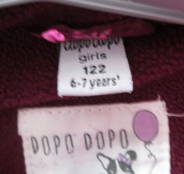 Doudoune bordeaux licorne Dopodopo 6-7 ans - photo numéro 2