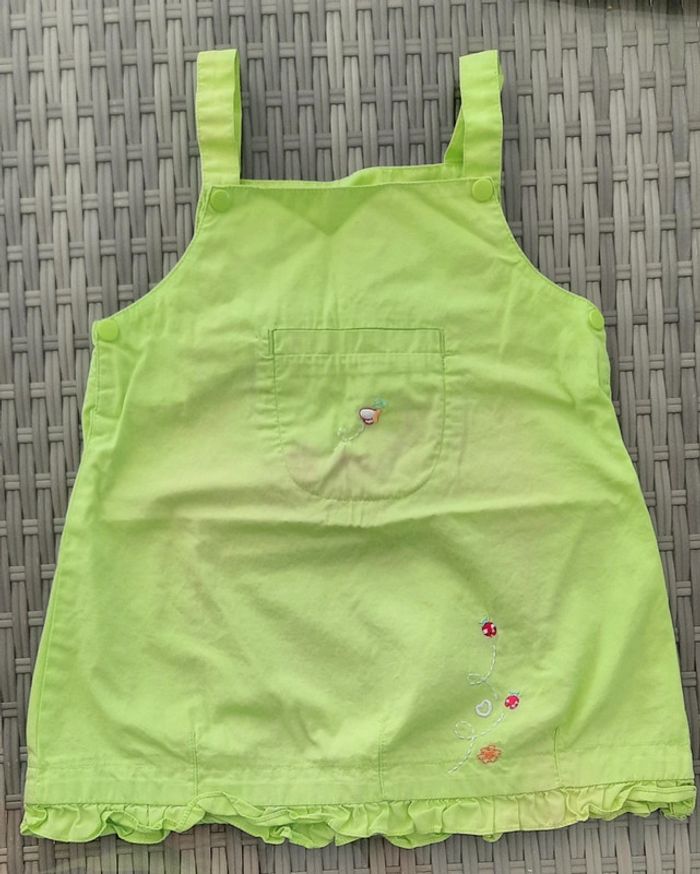 Robe d'été à fines bretelles bleu, verte, rose - photo numéro 3