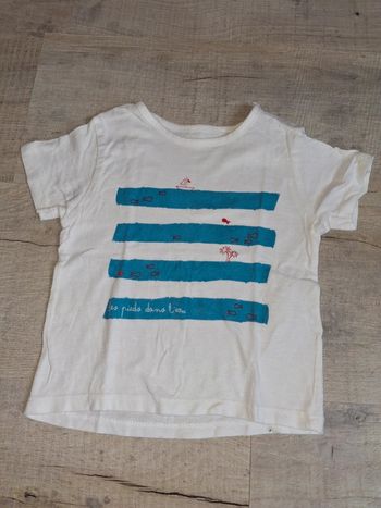 Tee shirt manche courte mixte 12 mois
