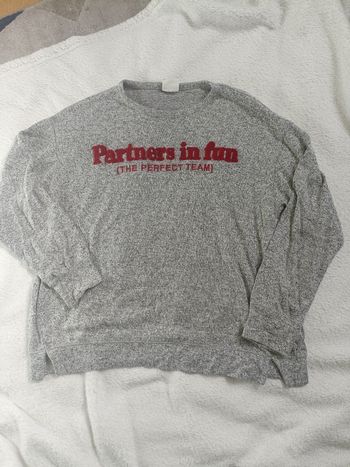Pull fin gris Zara 10 and
