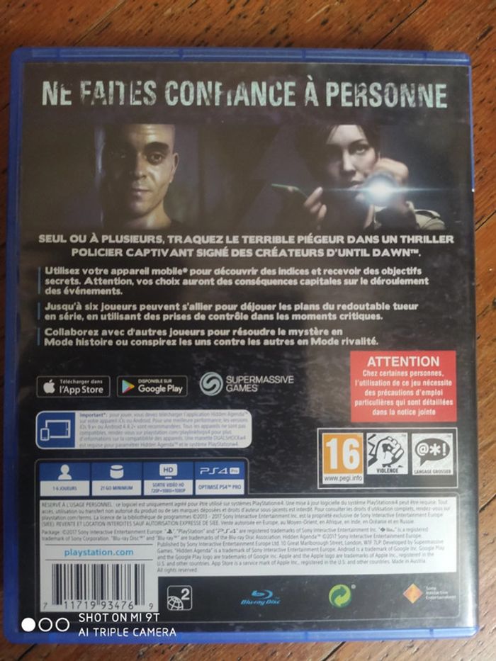 Jeu PS4 hidden agenda - photo numéro 2
