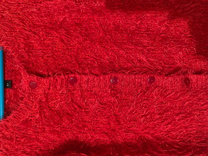 gilet boutonné en maille poilue - photo numéro 3