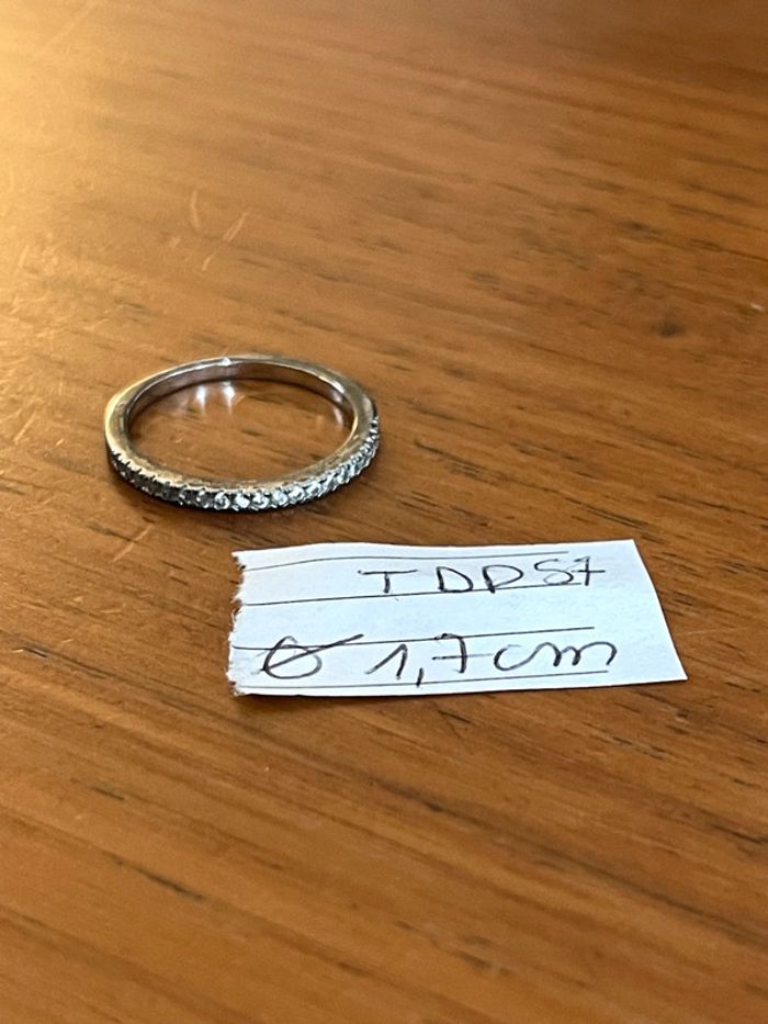 Bague pavage vintage TDD 57 - photo numéro 9