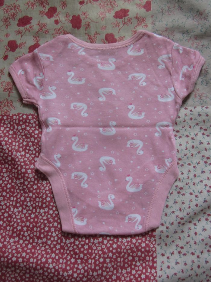 Body manches courtes rose taille Naissance - photo numéro 2