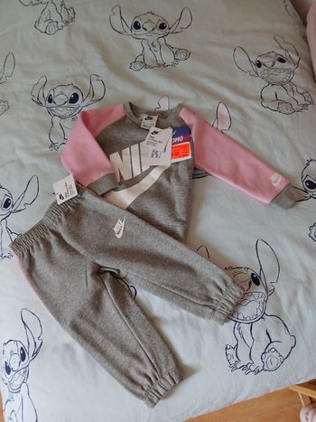 Ensemble deux pièces bébé gris fille - Nike