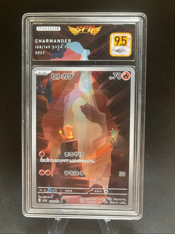 Carte Pokemon Charmander 168/165 SFG 9,5