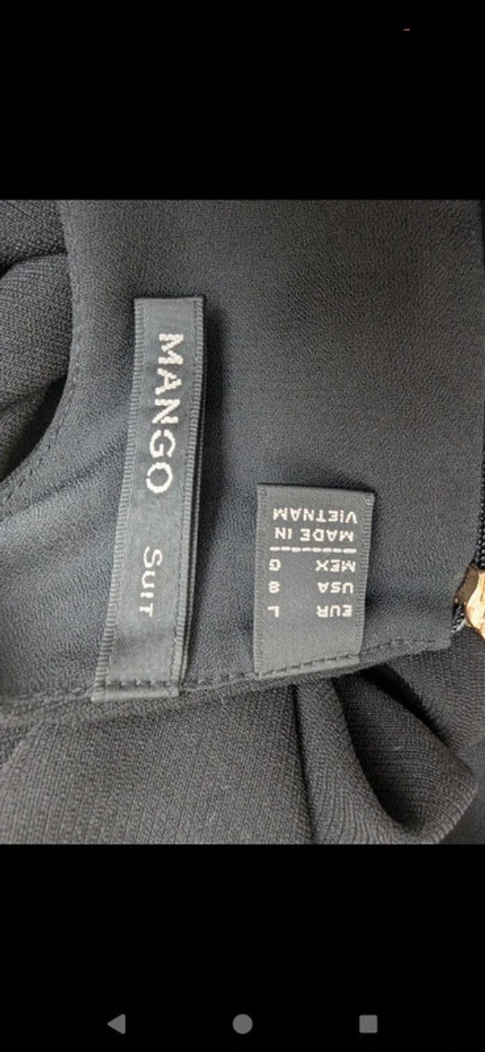 Robe noir chic dos dénudé Mango Taille L - photo numéro 5