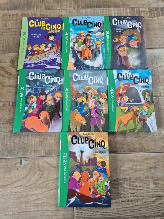 Lot de livres romans le club des cinq