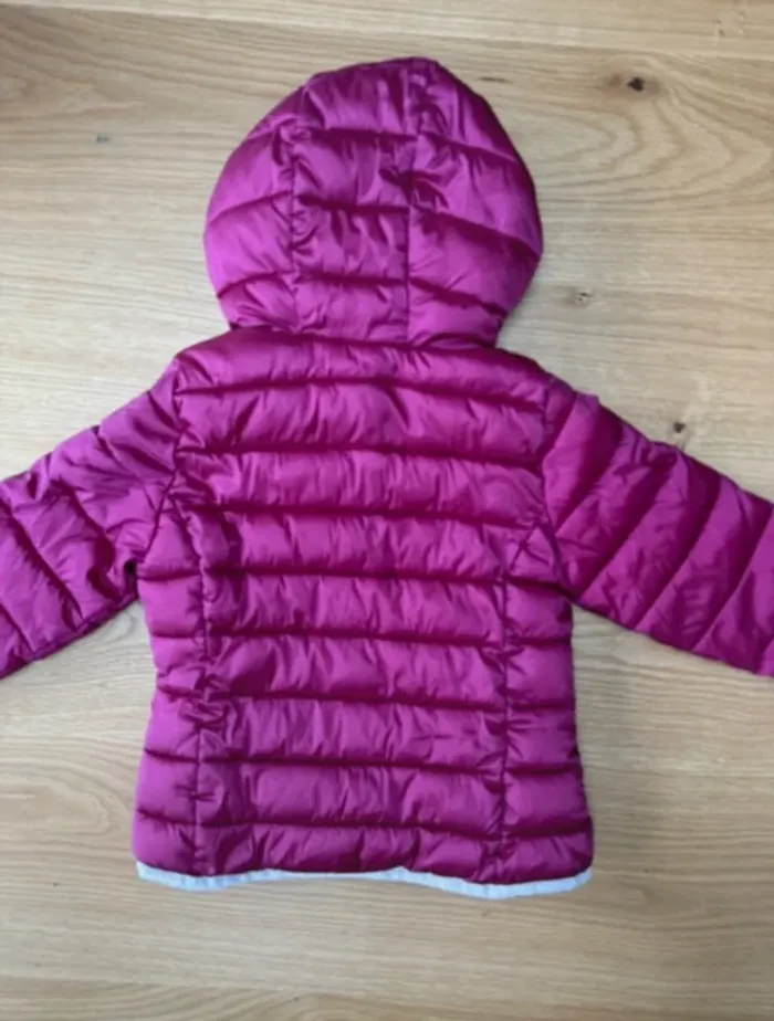 Doudoune mi-saison rose fushia et rose pâle - Taille 3 Ans - photo numéro 10