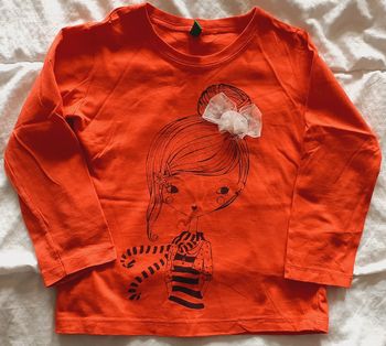 Haut manches longues fille 4-5 ans / Benetton
