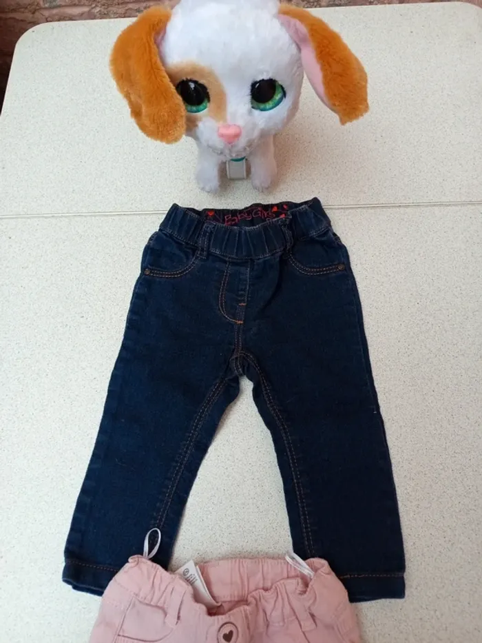 Lot de 2 jeans taille 6mois - photo numéro 2