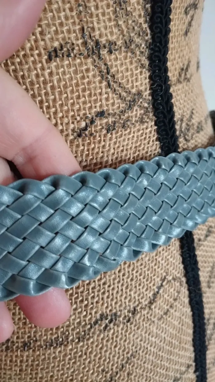 Ceinture croisée grise 100 cm femme - photo numéro 7